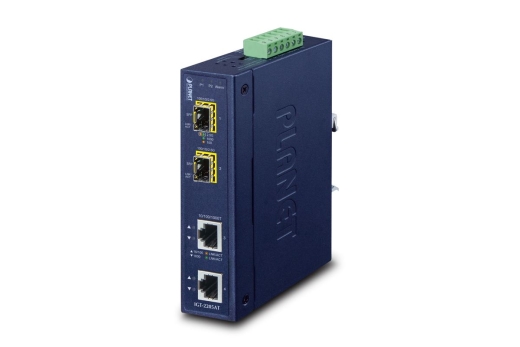 PLANET IP30 2x GE to 2-Port SFP Media Converter IGT-2205AT