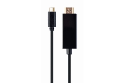 gembird USB-C auf HDMI Adapterkabel, schwarz 4k@60 Hz 2m
