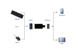 gembird USB 3.0 Typ-C zum Typ-A (weiblich) Adapterstecker