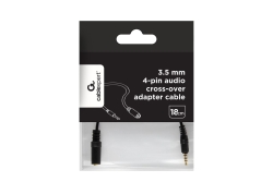 gembird 3,5mm Audio Crossover Adapterkabel, schwarz