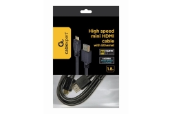 gembird High speed mini HDMI Kabel mit Netzwerkfunktion 1,8m