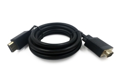 gembird Display Port zu VGA adapter Kabel, 1,8m, schw.