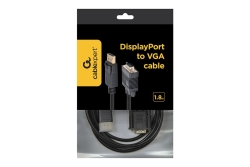 gembird Display Port zu VGA adapter Kabel, 1,8m, schw.