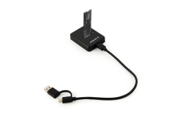 gembird Desktop-USB-Typ-C-M.2-SATA- Dockingstation, schw.