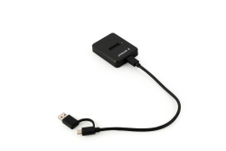 gembird Desktop-USB-Typ-C-M.2-SATA- Dockingstation, schw.