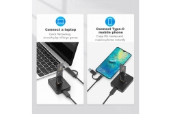 gembird Desktop-USB-Typ-C-M.2-SATA- Dockingstation, schw.