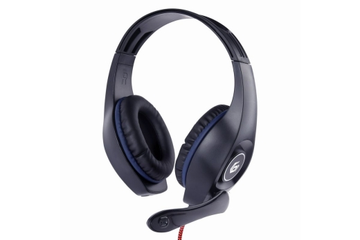 gembird Gaming-Headset Lautstärkereg, blau-schwarz, 3,5 mm