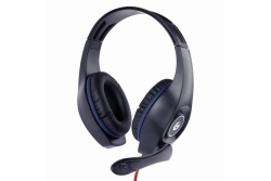 gembird Gaming-Headset Lautstärkereg, blau-schwarz,...
