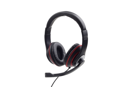 gembird Stereo-Headset mit Mikrofon, Schw.