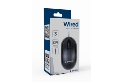 gembird Kabelgebundene optische Maus, USB, schwarz