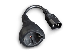 gembird Netzadapterkabel (C14-Stecker auf Schuko-Buchse)