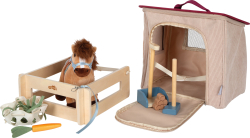 Spielset Pferd mit Stall und Zubehör in der Tasche