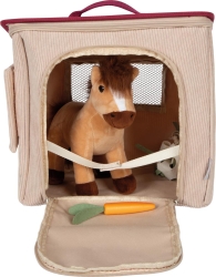 Spielset Pferd mit Stall und Zubehör in der Tasche