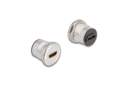 DELOCK HDMI Einbaubuchse 8K 60 HZ Aluminium