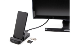 DELOCK Smartphone Dockingstation 4K mit integrierter Halt.