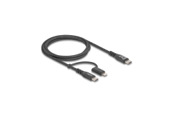 DELOCK USB2 in 1Kabel USB Type-C zu Type-C/Lightning 1m MFI