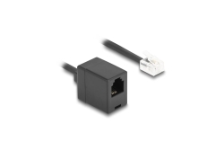 DELOCK Telefonkabel/Spiralkabel RJ11 St. zu RJ11 Bu. 1m