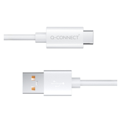 Ladekabel USB-C 3.1/USB-A 3.0 1,2m weiß