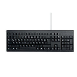 Tastatur KB100S EQ, USB, kabelgebunden, schwarz