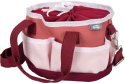 Pferdepflegeset mit Tasche rot