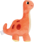 Kuscheltier Dinosaurier rot „Dino“