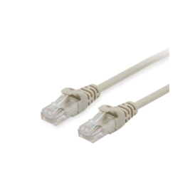 Patchkabel U/UTP CAT6 - 10.0 m, RJ 45, beige