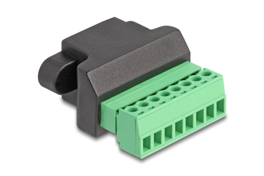 DELOCK RJ45 Buchse zu Terminalblock Adapter zum Einbau 8Pin
