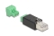 DELOCK RJ45 Stecker > Terminalblock Adapter 3 Pin 2-teilig
