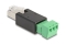 DELOCK RJ45 Stecker > Terminalblock Adapter 3 Pin 2-teilig