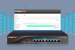 EDIMAX Switch 8x TGS-3109PLX (2.5GbE Web Smart PoE++ Switch)