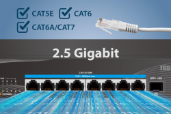 EDIMAX Switch 8x TGS-3109PLX (2.5GbE Web Smart PoE++ Switch)