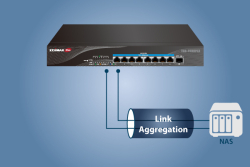 EDIMAX Switch 8x TGS-3109PLX (2.5GbE Web Smart PoE++ Switch)