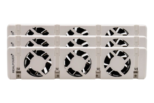 REALPOWER Heizungslüfter HL-3,3er Set mit 3 Ventilatoren