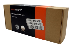 REALPOWER Heizungslüfter HL-3,3er Set mit 3...