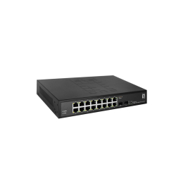 Hilbert Gigabit Smart Lite Switch 18-Port, 16x Gbit RJ45,...