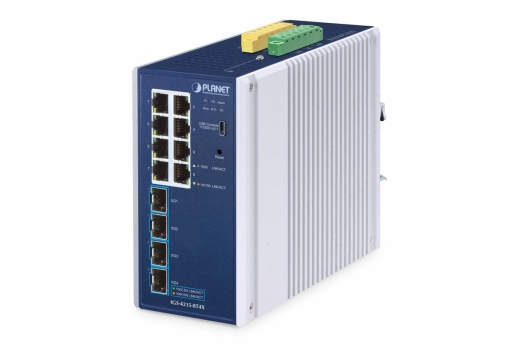 PLANET Industrial L2/L4 8-Port Managed Switch IGS-4215-8T4X