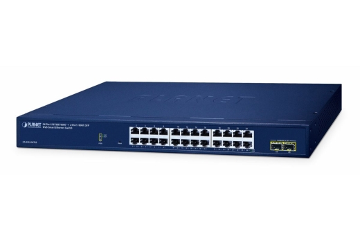 PLANET 24-Port Web Smart Switch GS-2210-24T2S