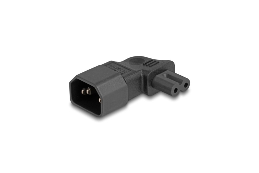 DELOCK Netzadapter IEC 60320 - C14 auf C7, Stecker / Buchse