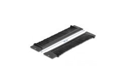 DELOCK Bürstenleiste universell 350 x 55 mm schwarz