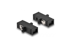 DELOCK LWL Kupplung MTRJ Buchse zu MTRJ Buchse schwarz