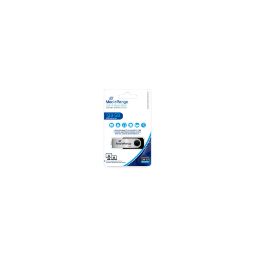 USB Stick 2.0 inkl. URA, 128GB, silber/schwarz