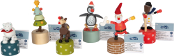 Display Drückfiguren Weihnachten und Winter