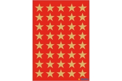 HERMA DECOR STERNE 5-ZACKIG, GOLD Ø13 mm
