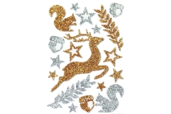 HERMA MAGIC WEIHN. WALDTIERE, GLITTERY