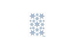 HERMA DECOR STERNE SILBER, HOLOGRAPHIEFOLIE