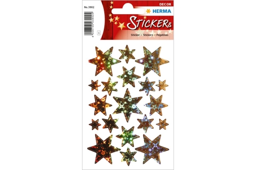 HERMA DECOR STERNE GOLD, HOLOGRAPHIEFOLIE