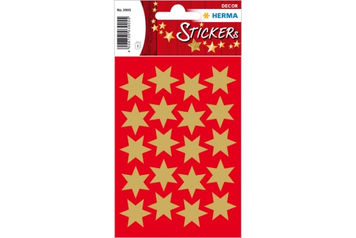 HERMA DECOR STERNE GOLD Ø21 mm