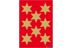 HERMA DECOR STERNE GOLD Ø33 mm