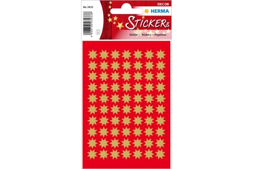 HERMA DECOR STERNE GOLD Ø10 mm