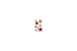 HERMA MAGIC WEIHN. BUNTE STERNE, GLITTERY